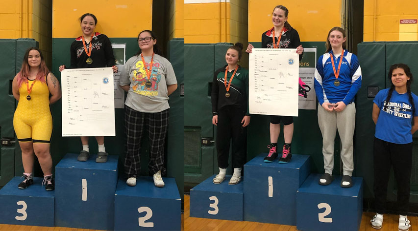 Two LHS wrestlers earn girls sectional titles