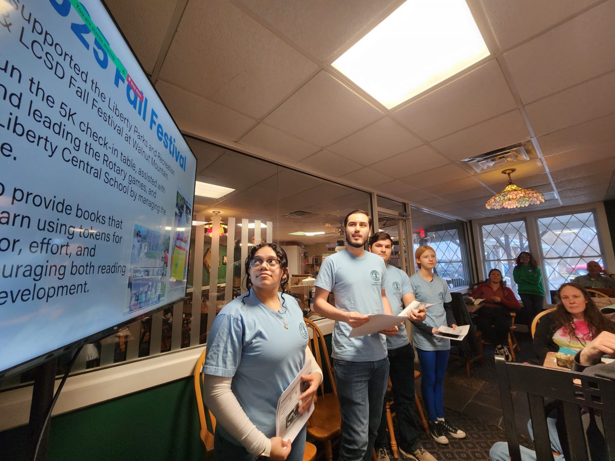 LCS Interact Club presents to Rotary, looks to future