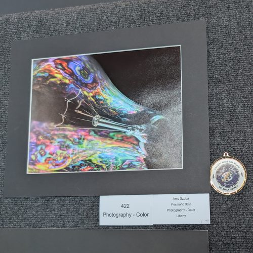 Amy photography A colorful photo on a backing board