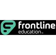 Frontline Education logo icon with green icon and text
